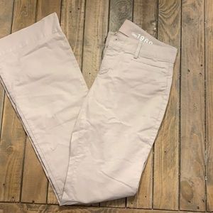 5 for $45/ GAP light pink slim boot cut khakis